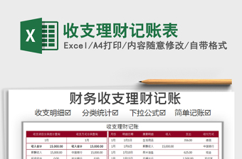 2021年收支理財(cái)記賬表
