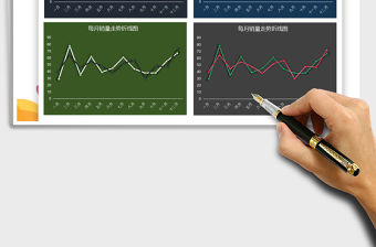 2021年深色背景多彩折線圖(銷售分析）