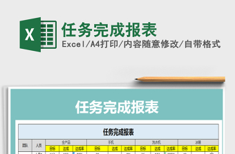 2021年任務(wù)完成報(bào)表