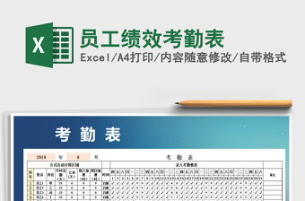 2022年員工績效考勤表