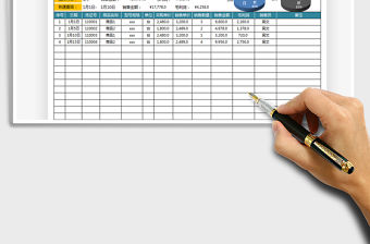 2021年店鋪銷售月報表