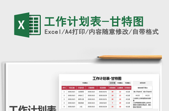 2021年工作計(jì)劃表-甘特圖