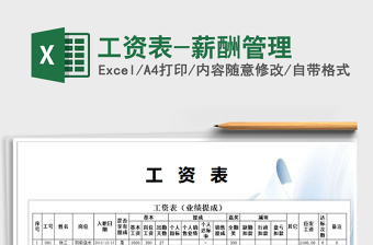 2022年工資表-薪酬管理