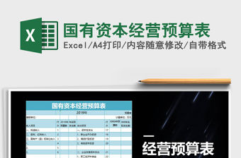 2021年國有資本經營預算表