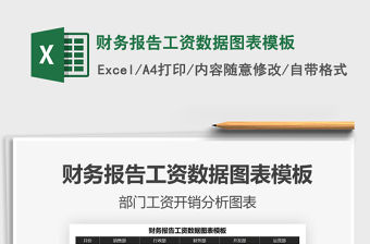 2021年財務報告工資數據圖表模板