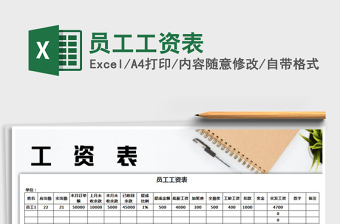 2022年員工工資表免費下載