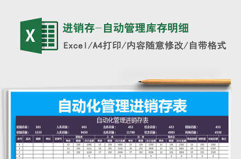 2022年進銷存-自動管理庫存明細免費下載