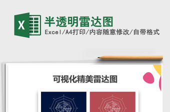 2021年半透明雷達圖免費下載