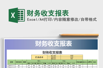 2021年財務(wù)收支報表
