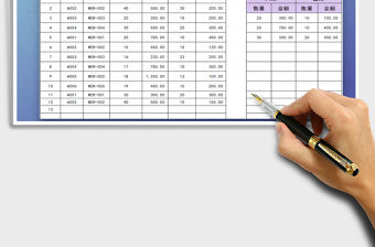 2021年商品出入庫明細表（可查詢）免費下載