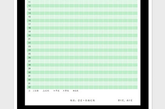 2021年大學點名表免費下載