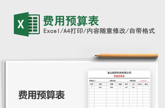 2021年費(fèi)用預(yù)算表