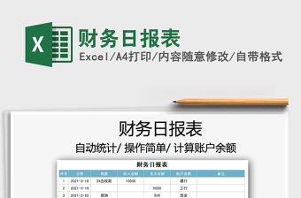 2021年財務日報表