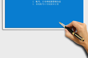 2021年帳號、口令和權限管理辦法