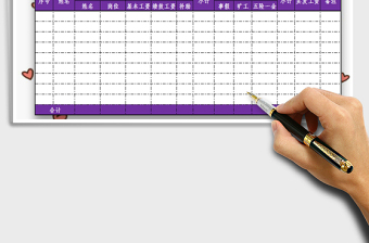 2022年技术工人试用期工资表免费下载