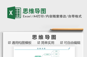 excel思维导图模板