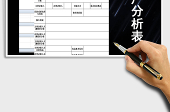 2021年客戶分析表免費下載