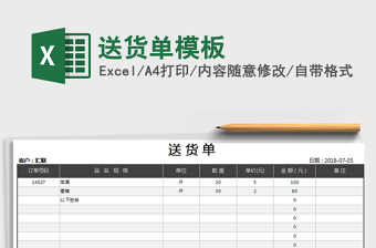 2022年送貨單模板免費(fèi)下載