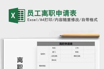 2021年員工離職申請表