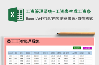 2021年工資管理系統(tǒng)-工資表生成工資條