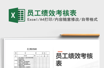 2021年員工績效考核表免費下載