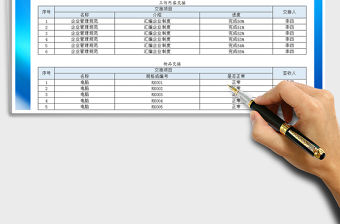 2021年員工離職工作交接表模板