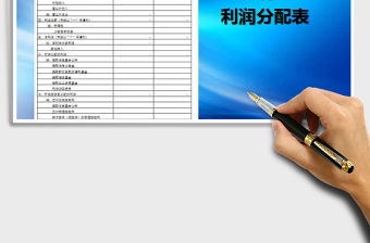 2022年利潤及利潤分配表