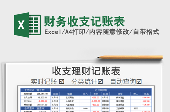 2021年財(cái)務(wù)收支記賬表