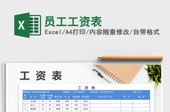 2022年員工工資表