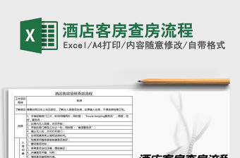 2021年酒店客房查房流程