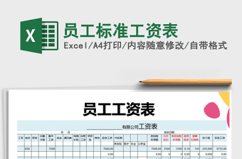2022年員工標(biāo)準(zhǔn)工資表