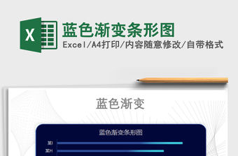 2021年藍色漸變條形圖