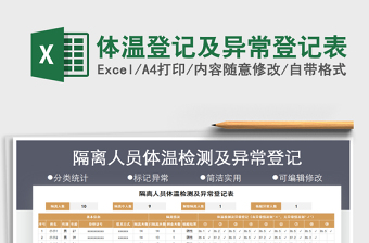 2021年體溫登記及異常登記表