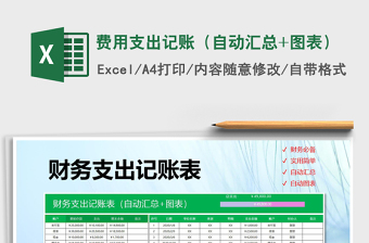 2021年費(fèi)用支出記賬（自動匯總+圖表）