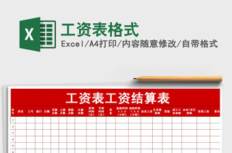 2022年工資表格式免費下載