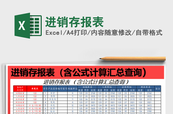 2021年進銷存報表