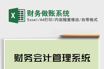 2021年財(cái)務(wù)做賬系統(tǒng)
