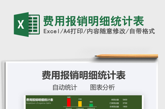2021年費用報銷明細(xì)統(tǒng)計表