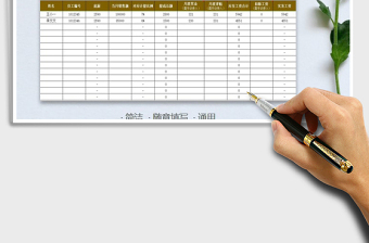 2021年人力资源提成统计行政通用表格