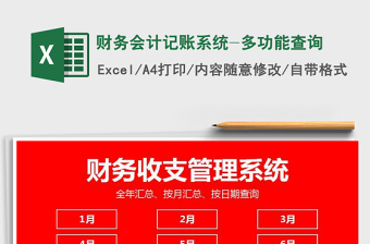 2022年財務會計記賬系統(tǒng)-多功能查詢免費下載