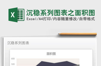 2022年沉穩系列圖表之面積圖免費下載