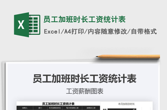 2021年員工加班時長工資統(tǒng)計表