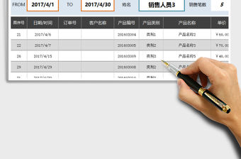 2022年銷售業(yè)績明細查詢分析（任一時間段全體員工或任一員工免費下載