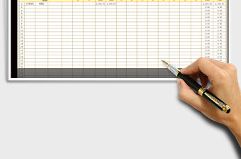 2021年財務收支表日記賬（公式自動計算方便查詢）