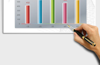 2021年立方體漸變柱形圖