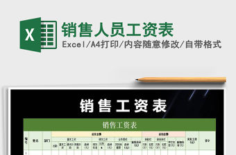 2021年銷售人員工資表免費下載