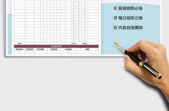 2021年服装销售日报表