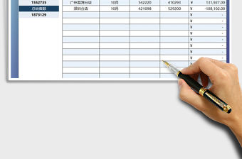 2021年分店月度利潤統計表