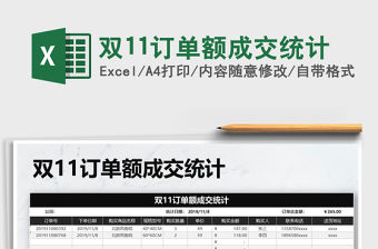 2022雙11成交額統計數據表