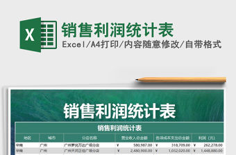 2022年銷售利潤統計表